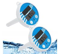 Termometri per piscina galleggianti con digitale solare, termometro per piscina galleggiante, termometro per piscina, stagni per pesci, spa, acquari, 2 pezzi