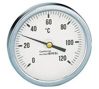 TERMOMETRO 0-120° da 80mm CALEFFI ATTACCO 1/2" POSTERIORE