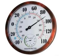 Termometro 2 in 1 per termoigrometro per casa e giardino, misuratore analogico di umidità della temperatura con calibrazione automatica, termometro da parete per interni ed esterni, per patio, camera