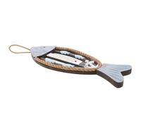 Termometro 3d in Legno Pesce Stile Costiero da Parete | Decorazione Marina Vintage, Facile da Appendere su Pareti Interne o Esterne, Colori Vivaci Resistenti