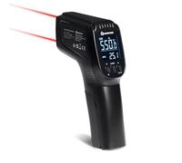 Termometro a infrarossi BURNHARD® Misurazione rapida senza contatto, Doppio laser, Display segmentato, Funzione Hold, Intervallo -50 a 550°C, incl. 2 x batterie AAA - ThermoPro Plus