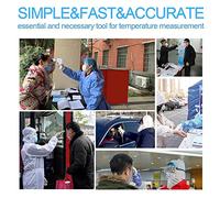 Termometro a infrarossi digitale Termometro ad alta precisione Dispositivo di misurazione della temperatura non di con retroilluminazione a 3 colori per viaggi per ufficio Usa