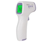Termometro a infrarossi, termometro digitale termometro frontale senza contatto con schermo LCD/50 gruppi di dati/allarme febbre per neonati adulti umani cucina