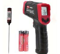 Termometro a Infrarossi, Termometro laser Digitale Portatile -37°F ~ 1022°F (-32 °C ~ 550 °C) Termometro Digitale Laser Senza Contatto Emissività Regolabile per Cucina/Pizza/Forno/BBQ (Non per Umani)