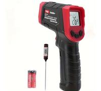 Termometro a Infrarossi, Termometro laser Digitale Portatile -37°F~932°F (-32°C～400°C) Termometro Digitale Laser Senza Contatto Emissività Regolabile per Cucina/Pizza/Forno/BBQ (Non per Umani)