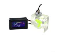 Termometro a LED e misuratore di portata a tre vie per misurare e osservare il comportamento del refrigerante in loop PC personalizzati (puntatore verde)