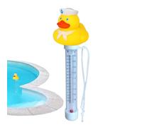 Termometro a piscina galleggiante, indicatore della temperatura di anatras in gomma, display grande con corda facile da leggere, per piscine per esterni e interni, spa, vasche calde e acquari