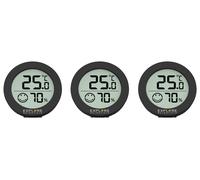 Termometro ambiente (1,36x5,5cm) set 3 pz con allarme anti-muffa Black WSH0008