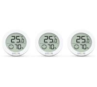 Termometro ambiente (1,36x5,5cm) set 3 pz con allarme anti-muffa White WSH0008