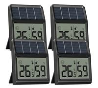 Termometro Ambiente Igrometro Solare, Alimentato dalla luce naturale interna senza bisogno di batterie, Termoigrometro Digitale, Igrometro Umidità Casa