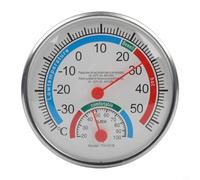 Termometro analogico igrometro per interni ed esterni, controllo del clima con grande scala di temperatura °C di facile lettura e display % umidità, indicatore gamma comfort
