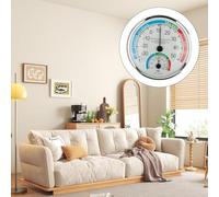 Termometro analogico per interni igrometro per controllo del clima ambiente con display dell'umidità e intervallo di temperatura Comfort Stand or Hang (6 pezzi)