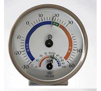 Termometro analogico per sauna con igrometro integrato in acciaio inossidabile resistente per una valutazione accurata delle condizioni climatiche interne (2)