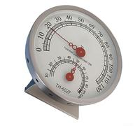 Termometro analogico per sauna con igrometro integrato in acciaio inossidabile resistente per una valutazione accurata delle condizioni climatiche interne (1)