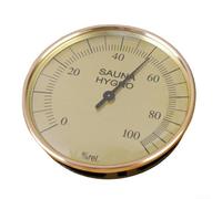 Termometro analogico per sauna, igrometro di precisione per il design del quadrante, per bagno turco, spa, legno, sauna, umidità, 0-120 °C, 10 cm (igrometro)