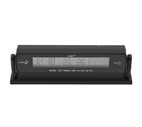 Termometro Auto 12 V / 24 V, Misuratore Tensione Batteria Auto con Display LCD Digitale, Termometro per Interno Veicolo con Supporto Regolabile, Strumento 2 in 1 per Auto e Camion