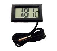 Termometro Bagno Mini Termometro Digitale LCD Con Sonda Impermeabile, Adatto For Uso Interno Ed Esterno, Comodo Sensore Di Temperatura Adatto For Frigoriferi, Congelatori, Piscine E Acquari.(Black)
