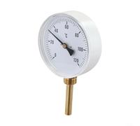 Termometro bimetallico, 100 MM 0-120 ° C in acciaio inox misuratore di temperatura termometro bimetallico con manicotto ad immersione 1/2 pollice