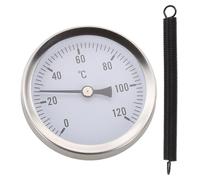 Termometro bimetallico 63mm per montaggio per tubi da 0 a 120 gradi per celsius