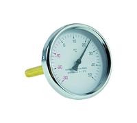 Termometro bimetallico attacco posteriore Ø80 - Guaina L 50 mm - Codice 110545