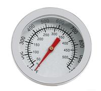 Termometro bimetallico per barbecue con filettatura da 44 mm per barbecue | Legge 37,8-537,8 °C, in acciaio inox, ideale per carni, monitoraggio del calore della griglia