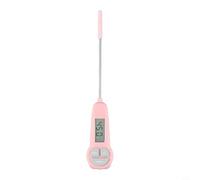 Termometro Carne Sonda Lunga Acciaio BBQ Termometro Carne Sonda(PINK) | Lettura in 3 secondi, precisione ±1°C, per ideale per bistecche, arrosti, pollame e hamburger