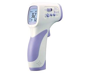 Termometro clinico TFA Dostmann a infrarossi, 31.1142.11, misurazione della temperatura corporea senza contatto, adatto come termometro per la fronte, misurazione rapida, digitale, Bodytemp 478