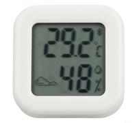 Termometro con Meteo Camera Igrometro Digitale Magnetico Interno LCD Umidità Stand per Icone Ufficio Bambino Casa