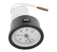 Termometro con quadrante in ottone con intervallo 0-120°C e tubo capillare da 100 cm for una facile lettura remota della temperatura for caldaia cucina laboratorio serbatoio acqua olio