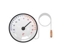 Termometro Con Quadrante - Rame 5,5 Cm 56 Pollici | Tester Per Refrigerazione Capillare A Vapore | Intervallo Di Temperatura -40/40°C | Calibro Di Misurazione Interno Per Liquidi Per Tubi Di Acqua