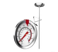 Termometro Cucina Acciaio 23cm Doppia Scala Termometro Cucina(30cm) | Sonda 30cm, lettura per istantanea, doppia scala °C/°F, frittura profonda, forno, cucina professionale