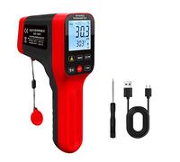 Termometro Cucina Laser, GR-1600 pulsanti di tocco ad alta temperatura pirometro industriale,DS 30:1, -58~2912℉senza contatto digitale a infrarossi uso per HAVC forno forgia【NON per gli esseri umani】