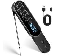 Termometro Cucina Wireless Lettura istantanea in 0.5 secondo,termometro carne barbecue con precisione ±0.3℃, Termometro alimenti impermeabile IP67 per cucina, griglia, barbecue