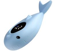 Termometro da bagno digitale per neonati, Termometri da bagnetto per bambini Termometro digitale accurato a LED Acqua sicura e impermeabile Simpatiche balene Ghiaccio per le vacanze invernali