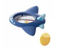Termometro da Bagno per Bambini Termometro Acqua Termometro Galleggiante Ambiente Giocattolo Educativo Sensore Idraulico Affidabile Presa Comoda per, color to 10, Aereo+Spazzola