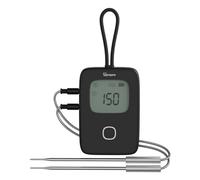 SONOFF BMT01 termometro da cucina a doppia sonda, sonda carne per barbecue, Display LCD con Lettura Istantanea, Timer e Allerta Preimpostata, Adatto per BBQ, Grigliate, Cottura e Forno.
