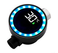 Termometro da doccia con display a LED in tempo reale, design impermeabile e funzionamento ad acqua con tre luci colorate per una rapida valutazione della temperatura