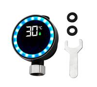 Termometro da doccia - Display digitale | Display della temperatura 'acqua - Termometro digitale LED per rubinetto doccia e - contatore impermeabile, girevole a 360 gradi, Surveillanc
