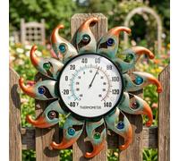 Termometro da esterno, decorazione da giardino, ornamento parete per