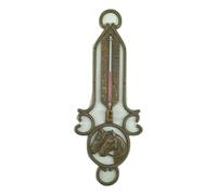 Termometro da muro parete in ottone anticato con testa di cavallo appendere casa