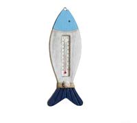 Termometro da parete in legno in stile costiero con display funzionale della temperatura, per ingresso o studio dello spazio abitativo (C)