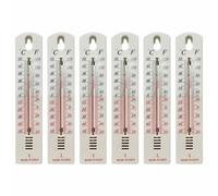 Termometro da parete per interni, 6 pezzi, misuratore di temperatura montato a parete, ℉& ℃, termometro per casa per interni ed esterni, camera ufficio, soggiorno, termometro