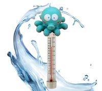 Termometro da piscina per laghetto da giardino - Compact Premium per laghetti esterni, facile da leggere, accessori da bagno, doccia, per esterni, utility multiuso per interni ed esterni