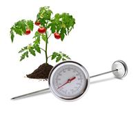 Termometro da terra da giardino, termometro per compost con sonda in acciaio inox da 50 cm, termometro, misuratore di temperatura, attrezzi da giardino, reazione rapida