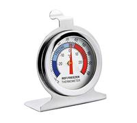 Termometro del congelatore del frigorifero, termometro del tipo del quadrante del congelatore del frigorifero della temperatura dell'acciaio inossidabile con il gancio