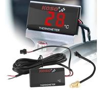 Termometro digitale 12V per moto e auto sensore di temperatura