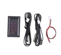 Termometro digitale a doppio display con doppio sensore di temperatura e sonda, misura Celsius per rilevazione della temperatura industriale, liquida e dell'aria