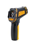 Termometro digitale a infrarossi Misuratore di temperatura laser Pirometro senza contatto Imager Igrometro Termometro IR Allarme luce LCD a colori (Color : ST390)