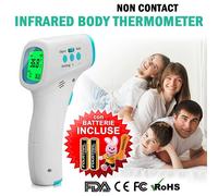 TERMOMETRO DIGITALE A INFRAROSSI NO CONTATTO TEMPERATURA CORPO + BATTERIE