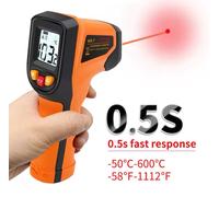 Termometro digitale a infrarossi T600, -50~600℃, pirometro laser senza contatto